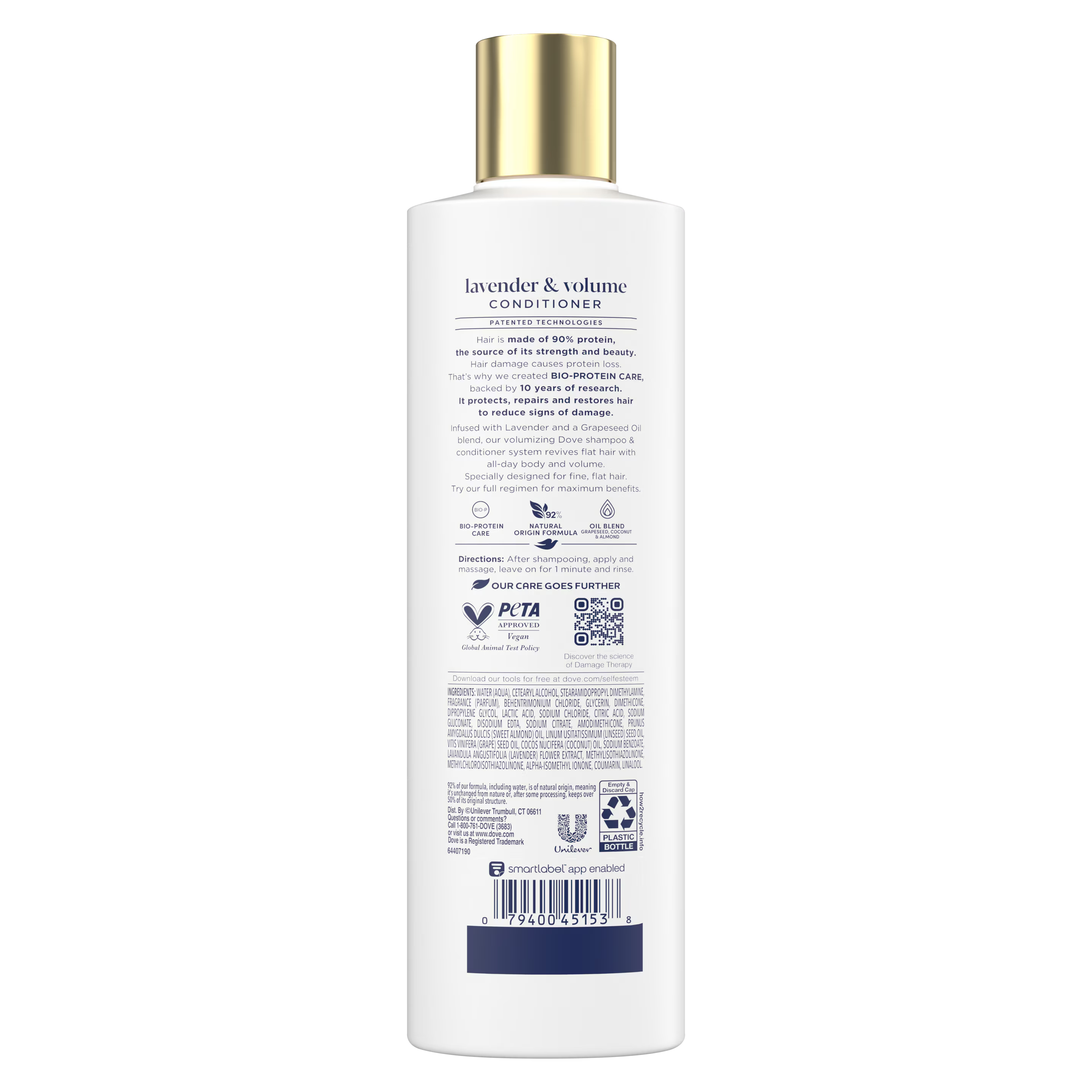 DOVE Lavender & Volume Damage Therapy Conditioner  دوف بلسم علاج التلف وتكثيف الشعر بخلاصة اللافندر