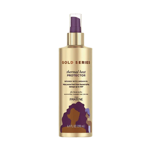 Pantene Gold Series Thermal Heat Protector Infused With Argan Oil  سبراي بانتين جولد سيريز لحماية الشعر من الحرارة