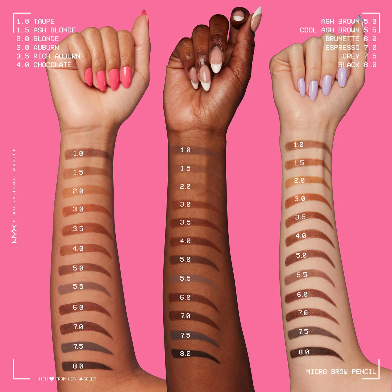 NYX Micro Brow Pencil Break Resistant Smudge Resistant قلم الحواجب من نيكس