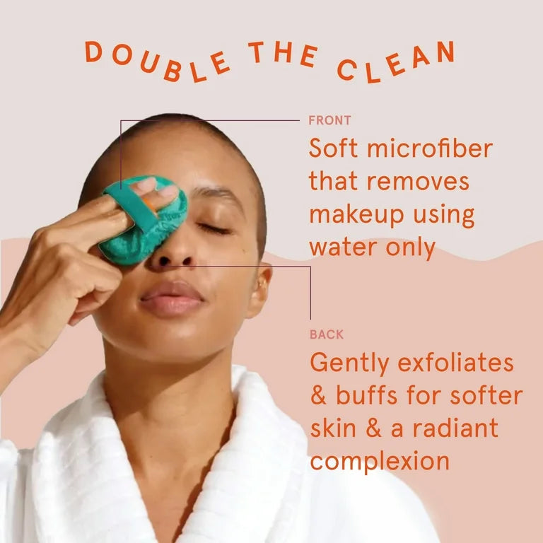 Cleanlogic Dual Texture Makeup Removing Facial 3 Buffers  بكج اسفنجات تنظيف البشرةمن كلين لوجك