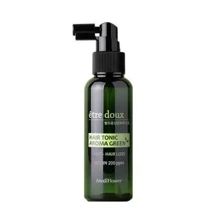 MEDIFLOWER Etre Doux Aroma Green Anti Hair Loss Biotin 200 ppm Hair Tonic تونك فروة الراس من ميدفلاور