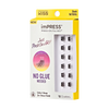 KISS imPRESS Just Press On&Go Authentic Natural 12 Clusters No Glue Needed Only 1 Step 24 Hour Hold رموش صناعية طرفية خطوة واحدة بدون صمغ