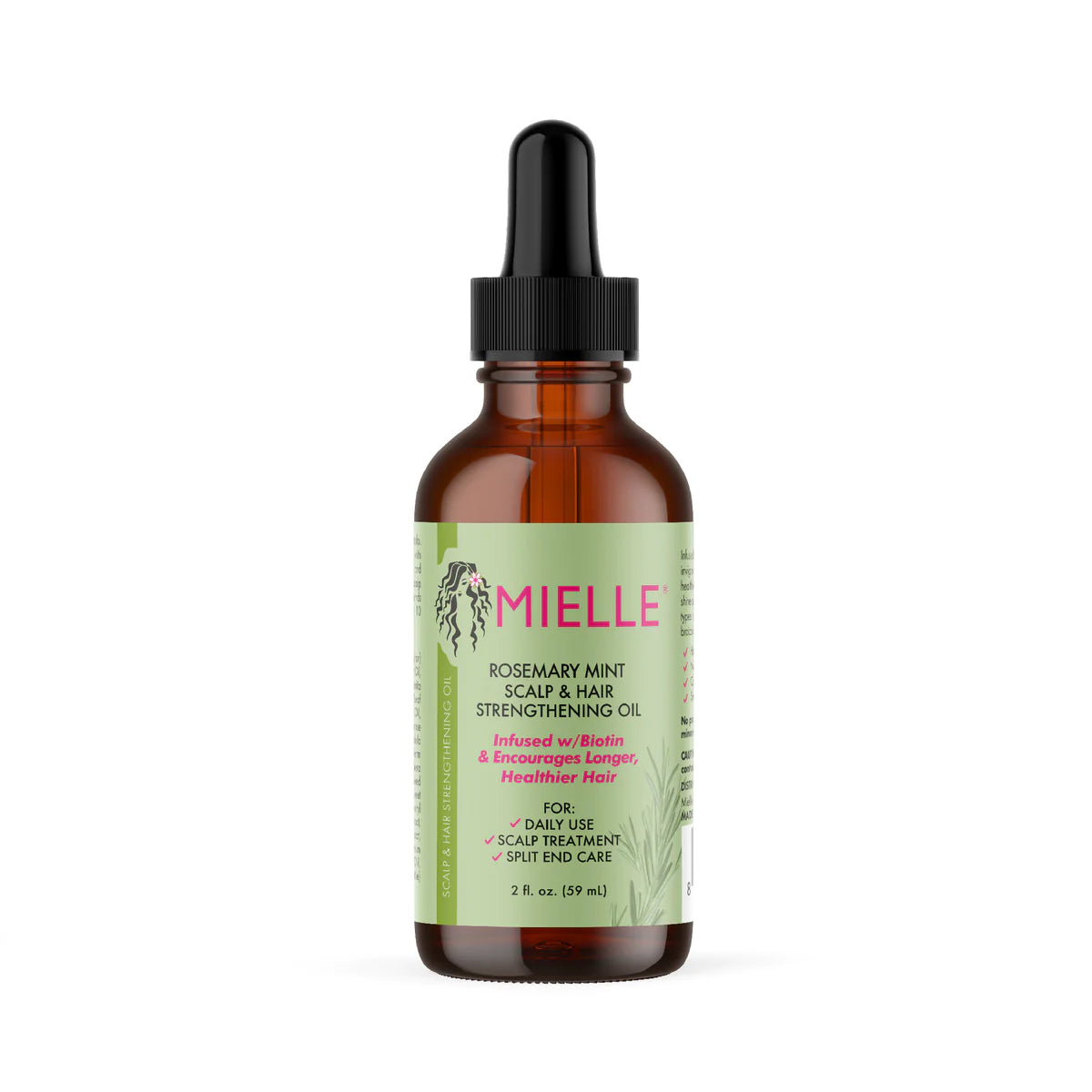 MIELLE Rosemary Mint Scalp & Hair Strengthening Oil Infused w/ Biotin & Encourages Growth زيت علاج التساقط بالروزماري من ميلي