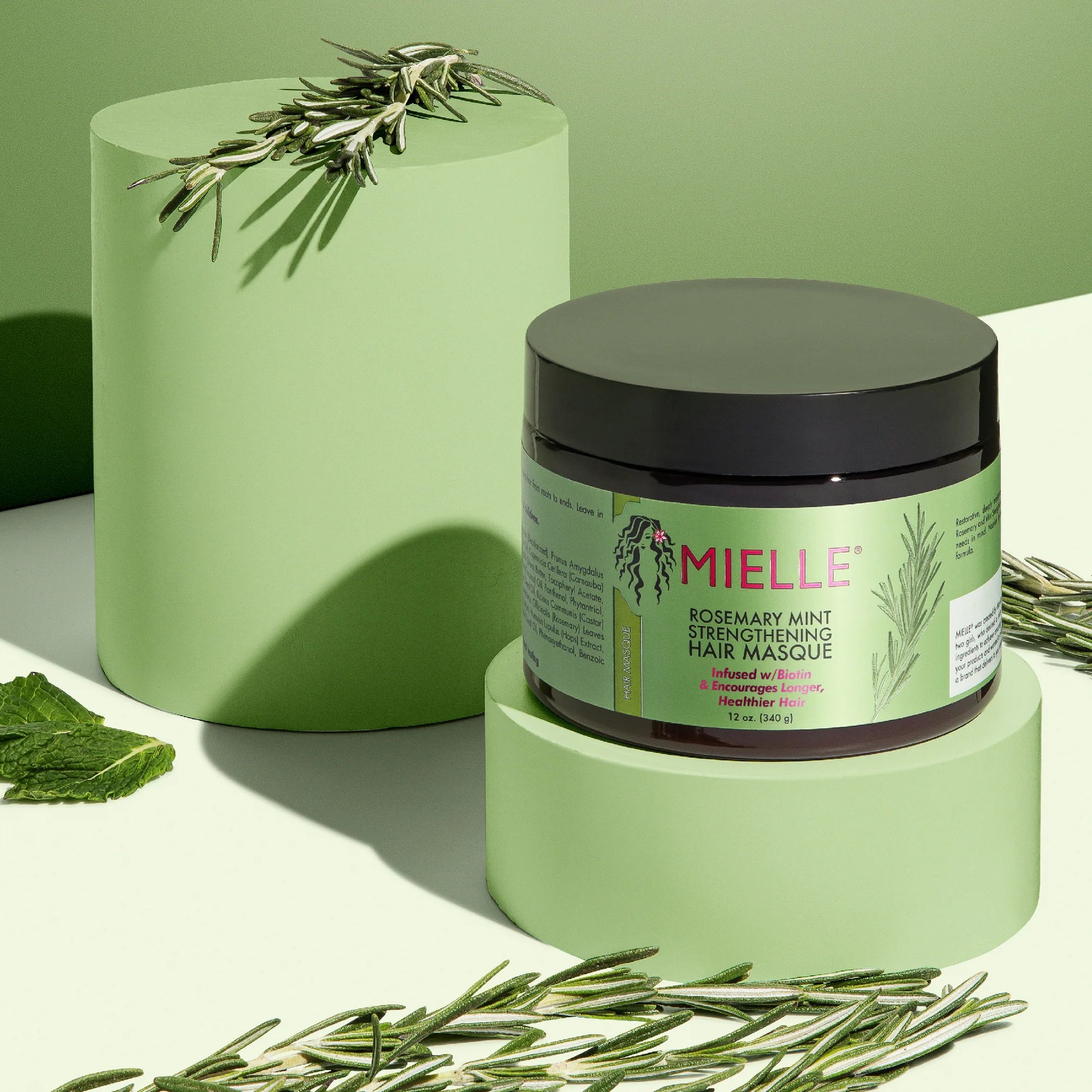 MIELLE Rosemary Mint strengthening Hair Masque Infused With Biotin