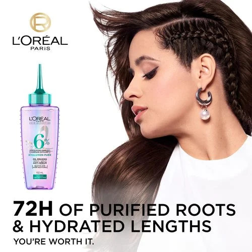 LOREAL PARIS Elvive Hyaluron Pure Oil Erasing Serum سيروم لوريال باريس لتنقية فروة الرأس وتوازن الزيوت