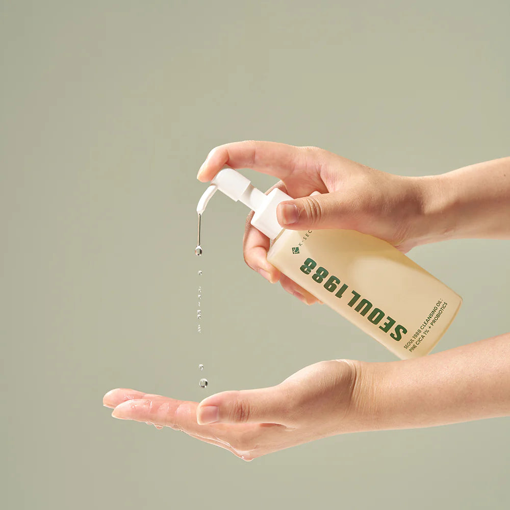 K SECRET SEOUL 1988 Cleansing Oil Pine Cica 1% + Probiotics الغسول الزيتي بالبروبايوتكس والسيكا من كي سيكرت