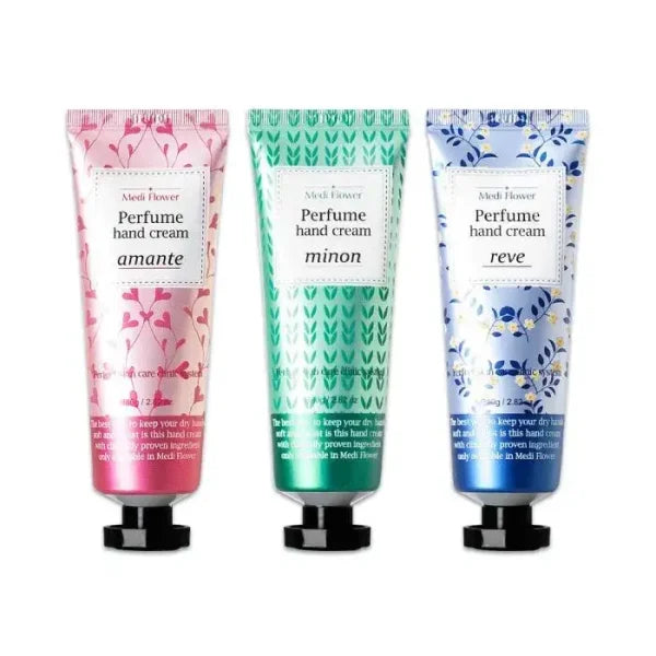 MEDIFLOWER Perfume Hand Cream Special Set Three Stories بكج العناية باليدين من ميدفلاور
