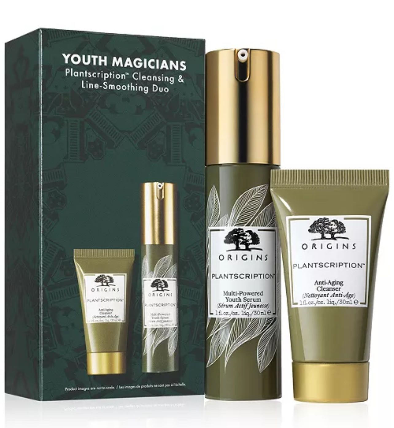 ORIGINS Youth Magicians Plantscription Cleansing & Line Smoothing Duo بكج ثنائي العناية بالبشرة من اورجنز