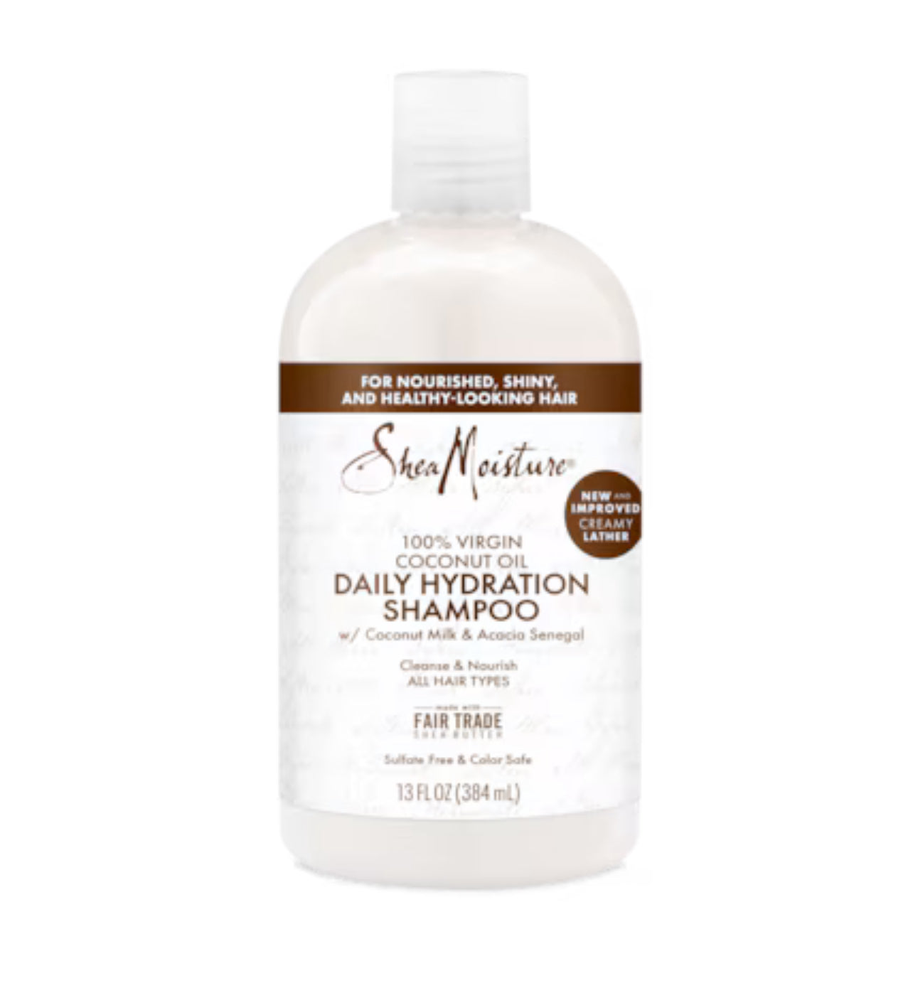 SHEA MOISTURE 100%Virgin Coconut OIL Daily Hydration Shampoo شامبو الشعر بزيت جوز الهند النقي من شيا مويستر