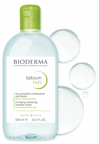 BIODERMA sebium H2O purifing cleansing micellar water combination oily skin ماء الميسلار من بايو ديرما للبشرة المختلطة والدهنية