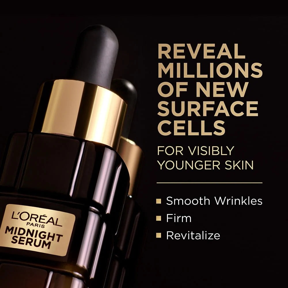LOREAL PARIS Age Perfect Cell Renewal Midnight Serum Anti Aging Complex سيروم ليلي فاخر وخفيف على البشرة من لوريال باريس