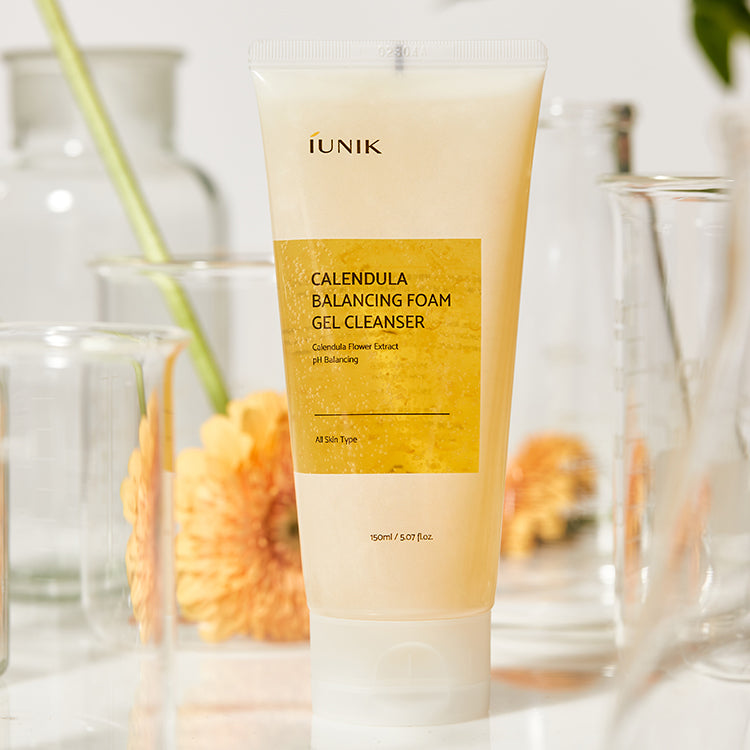 IUNIK Calendula Balancing Foam Gel Cleanser  الغسول الجل الرغوي من ايونيك