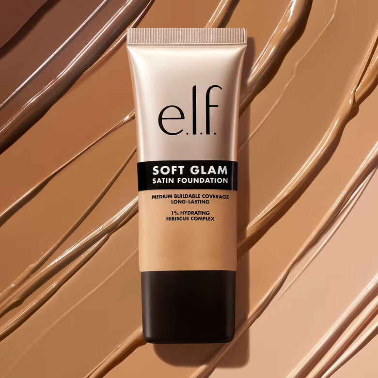 ELF Soft Glam Satin Foundation كريم الأساس إيلف تغطية متوسطة ولمسة ساتانية