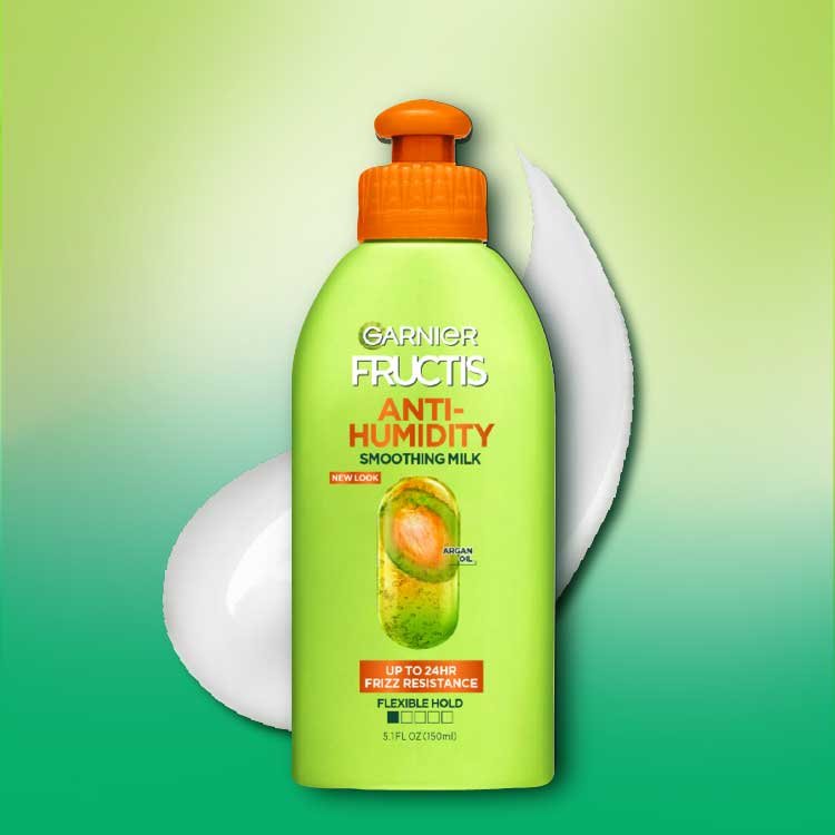 Garnier Fructis Style Anti Humidity Smoothing Milk كريم تنعيم مقاوم للرطوبة من كارنييه