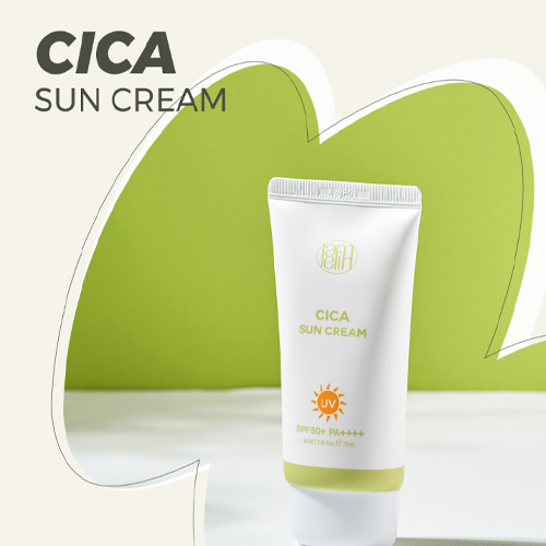 LAMELIN Cica Sun Cream UV SPF 50+ PA+++ واقي الشمس الفيزيائي بالسيكا من لاملين