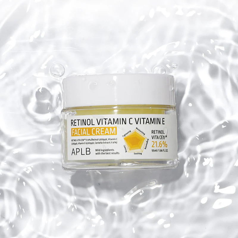 APLB Retinol Vitamin C Vitamin E Facial Cream 21.6% كريم البشرة بالريتنول والفيتامين سي