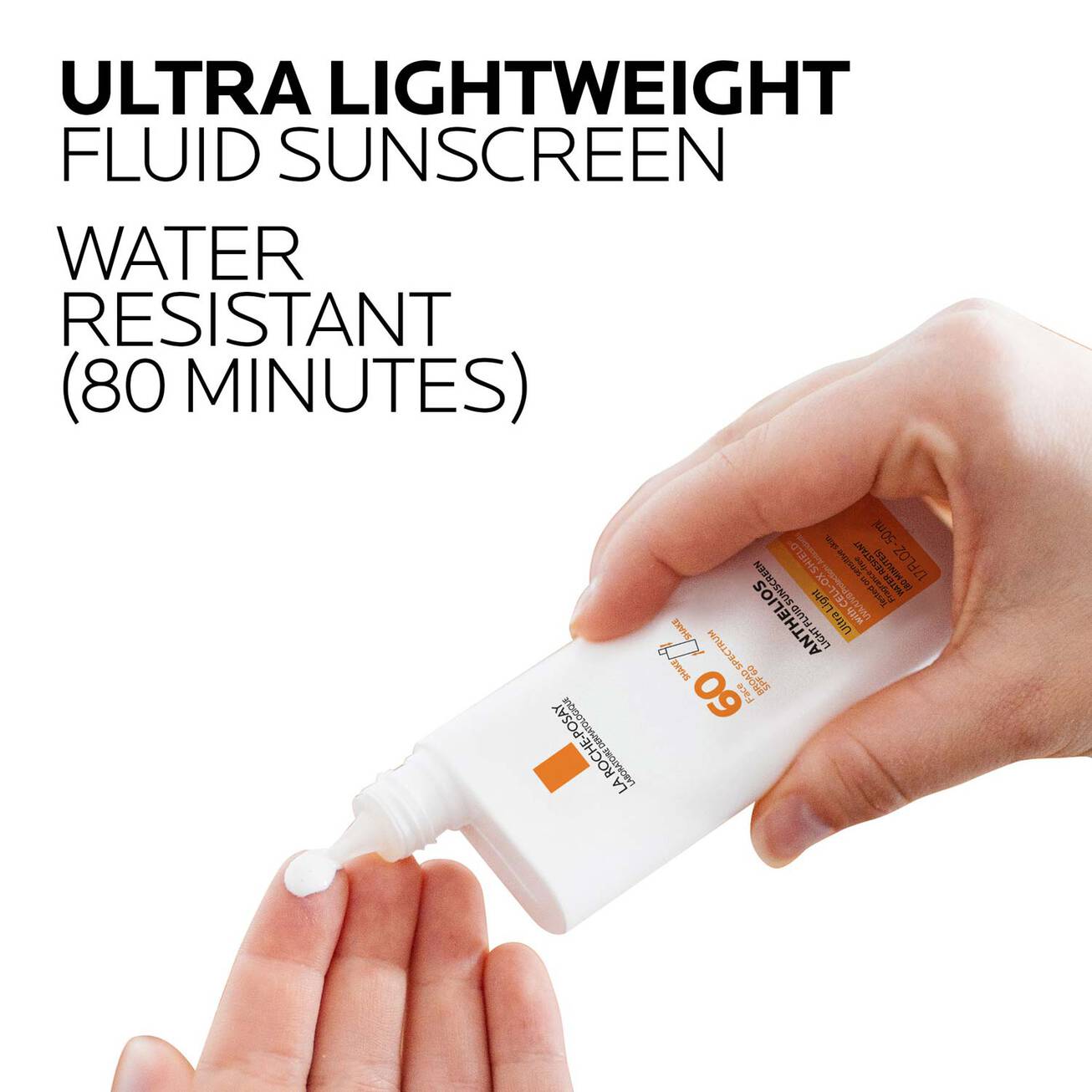 LA ROCHE POSAY 60 Face Broad Spectrum SPF 60 Anthelios Light Fluid Sunscreen Ultra Light واقي الشمس من لاروش بوزيه