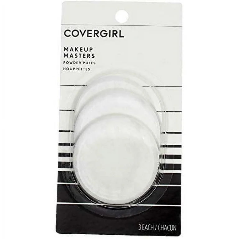 COVERGIRL Makeup Masters Powder Puffs 3 Each اسفنجات الباودر الاحترافية من كفر كرل