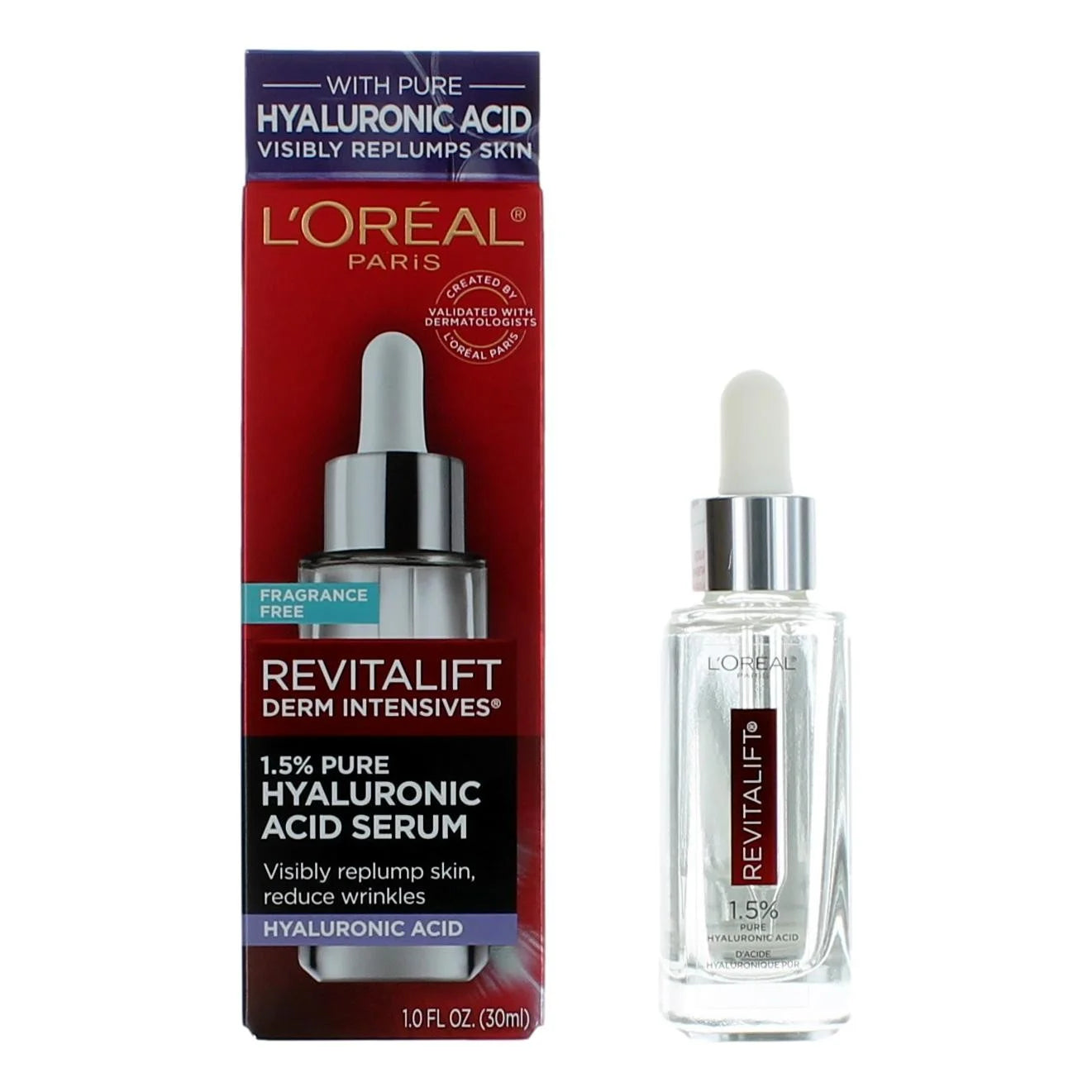 LOREAL PARIS Revitalift Derm Intensives Hyaluronic Acid Face Serum سيروم الهايلرونك اسد من لوريال باريس