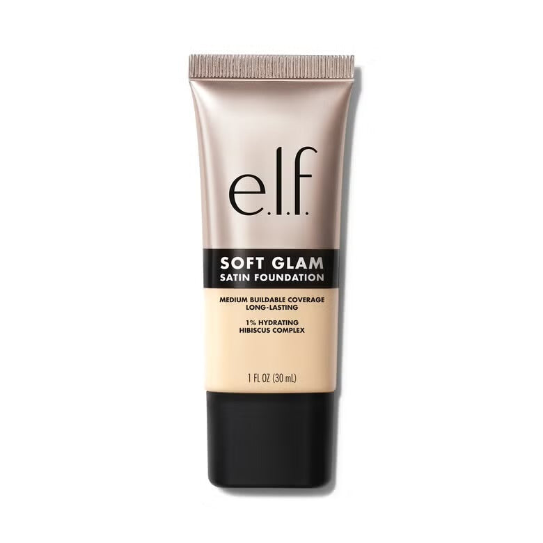 ELF Soft Glam Satin Foundation كريم الأساس إيلف تغطية متوسطة ولمسة ساتانية