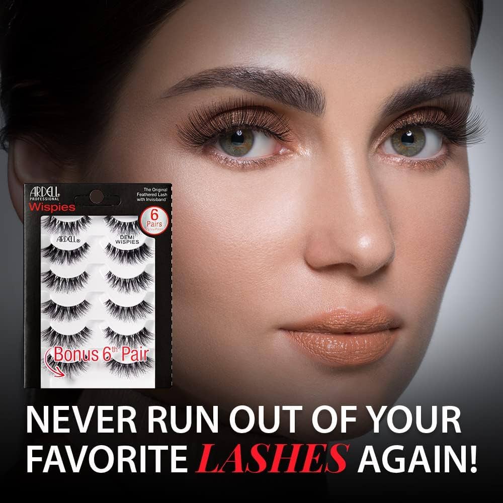ARDELL Wispies The Original Feathered Lash With Invisiband 6 Pairs رموش صناعية من ارديل
