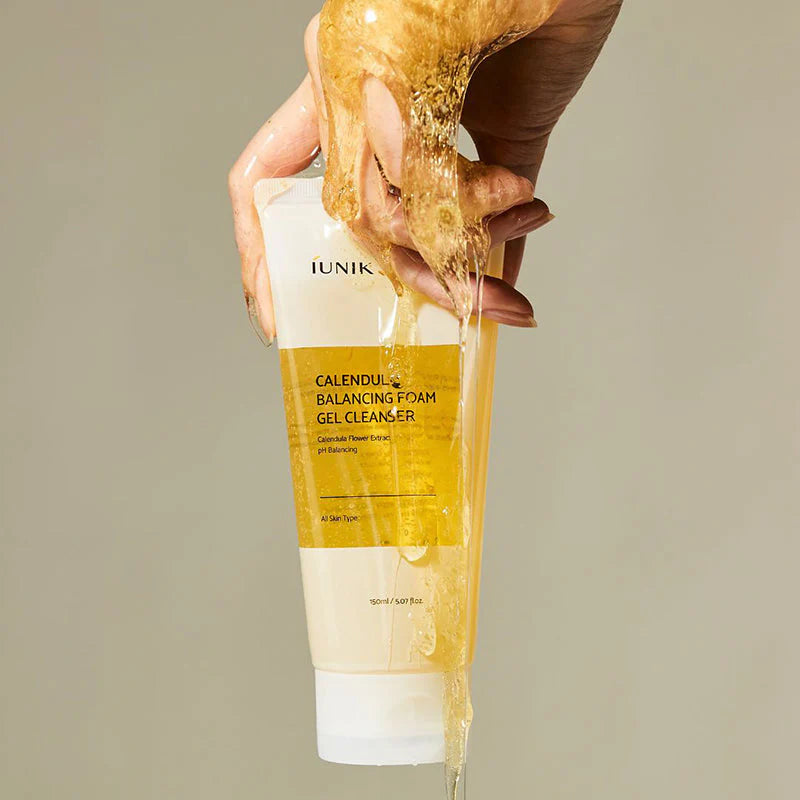 IUNIK Calendula Balancing Foam Gel Cleanser  الغسول الجل الرغوي من ايونيك