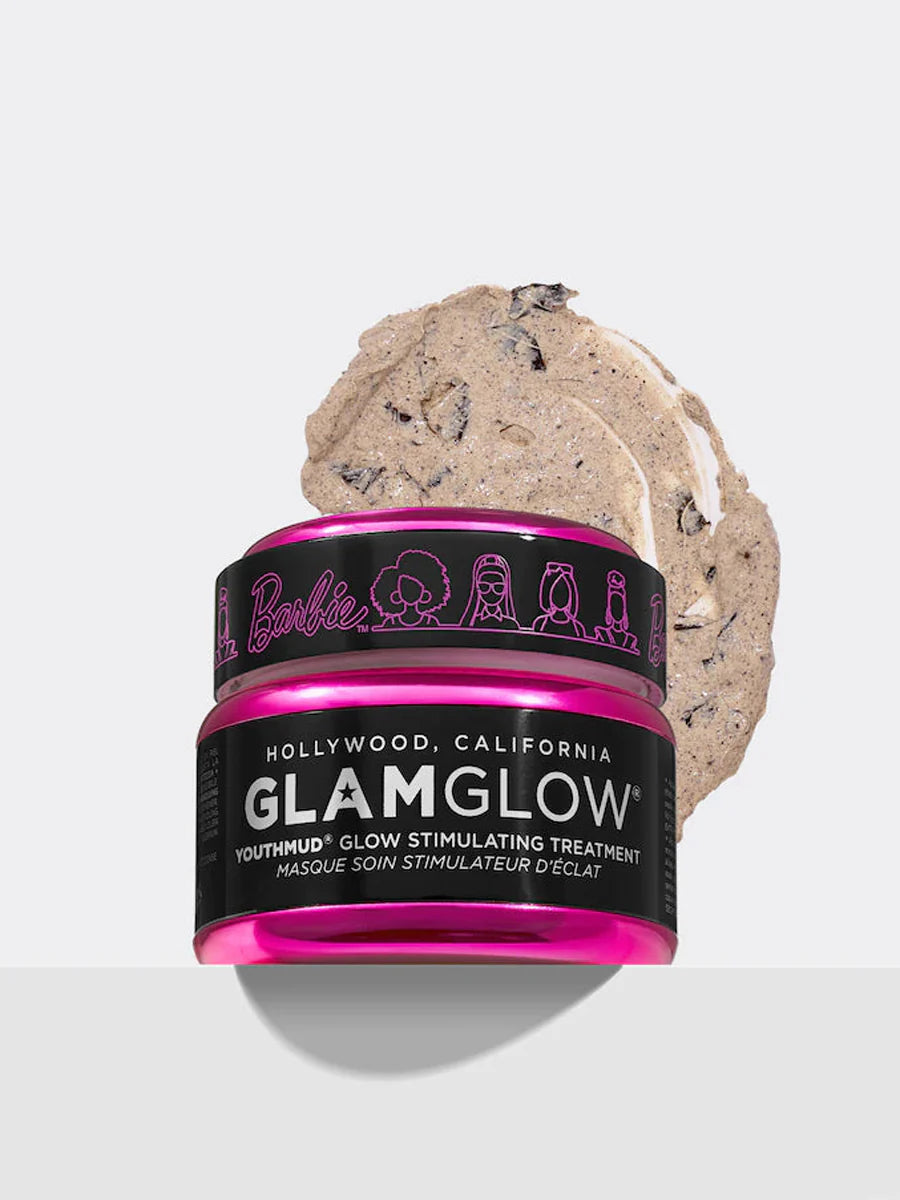 GLAMGLOW Youthmud Glow Stimulating Treatment BARBIE ماسك مشاهير هوليود للبشرة من كلام كلو