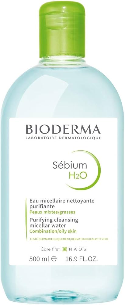 BIODERMA sebium H2O purifing cleansing micellar water combination oily skin ماء الميسلار من بايو ديرما للبشرة المختلطة والدهنية