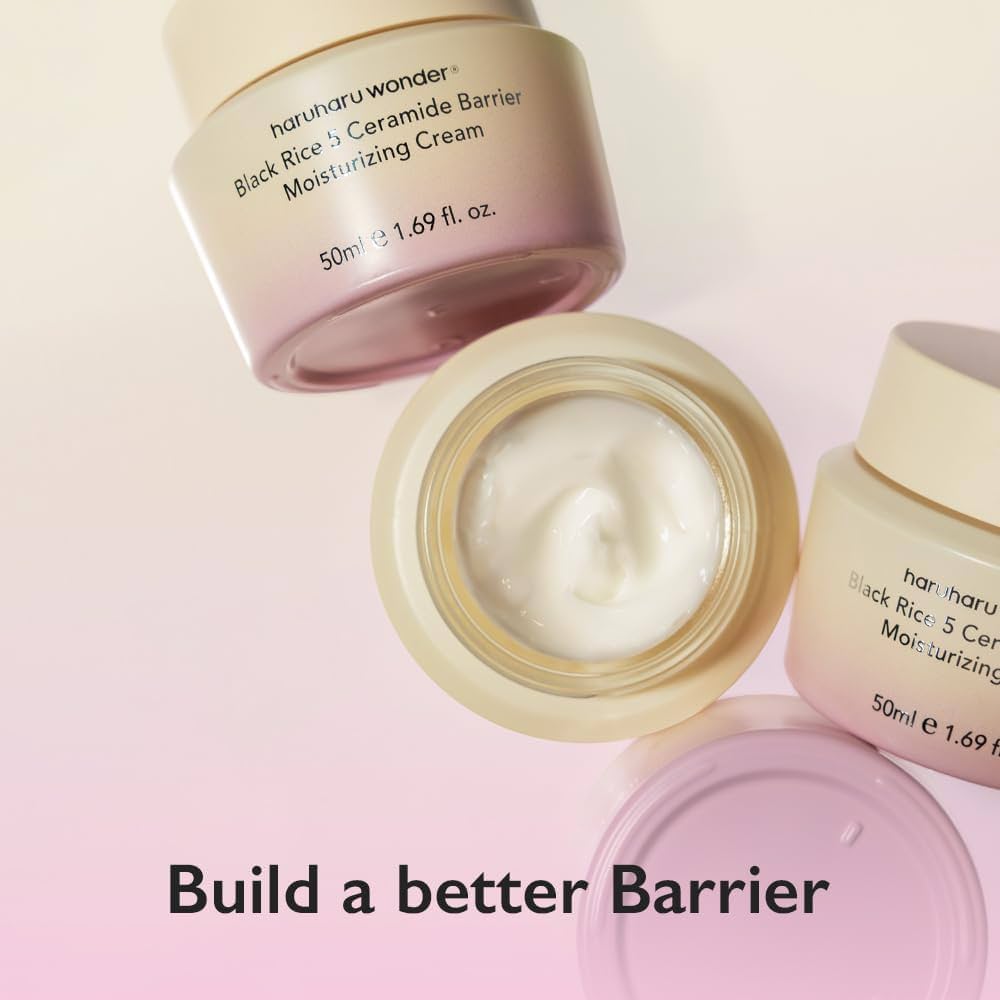 HARUHARU Wonder Black Rice 5 Ceramide Barrier Moisturizing Cream كريم الارز الاسود من هارو هارو وندر