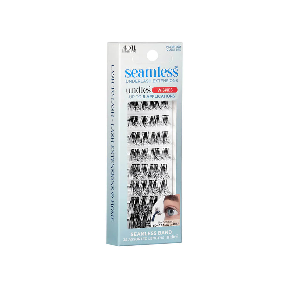 KISS Lash Seamless Underlash Extensions Wispies Up To 5 Aplications 32 Assorted Lengths  مجموعة  إكستنشن الرموش الصناعية