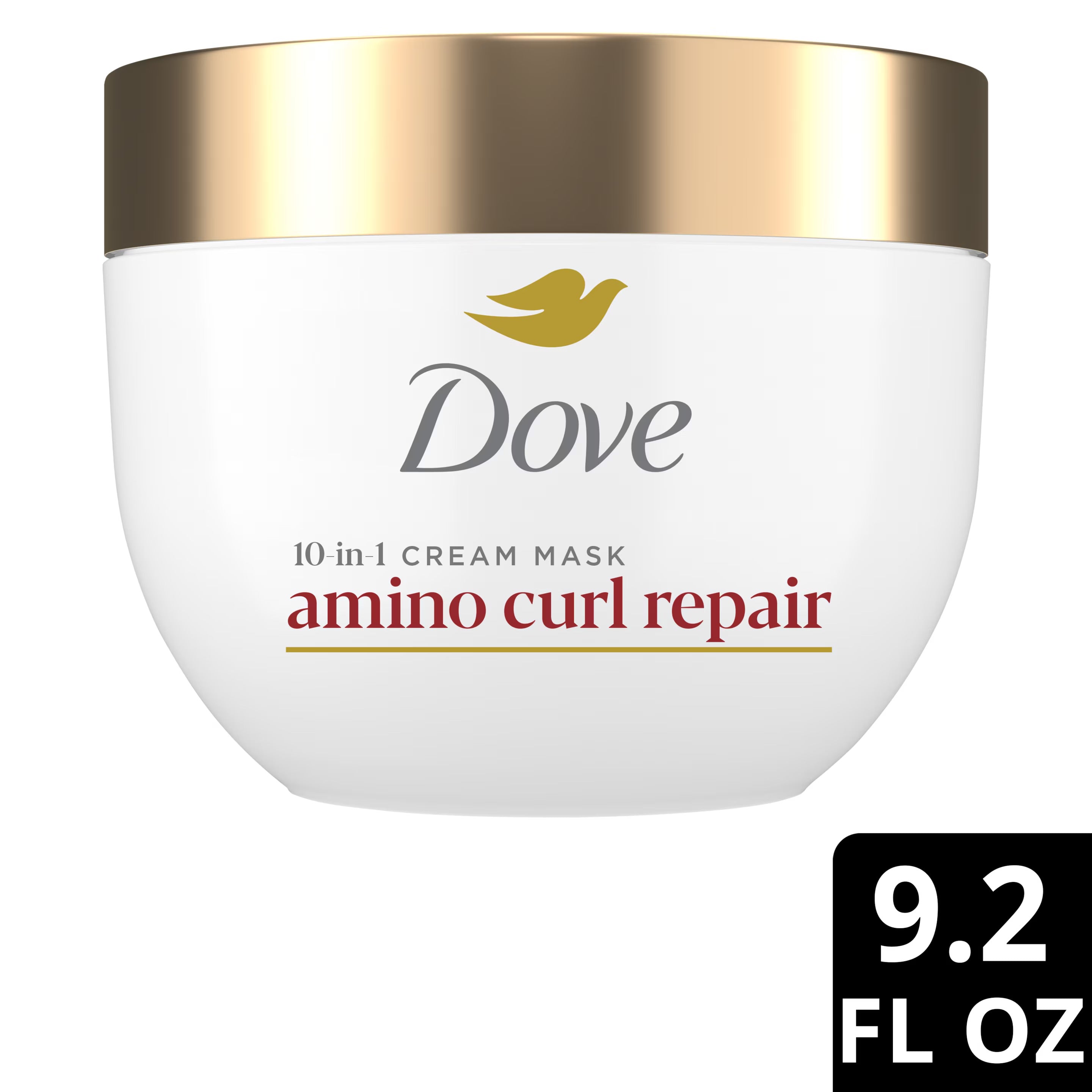 DOVE 10-In-1 Amino Curl Repair Cream Mask قناع الشعر العلاجي 10 في 1 من دوف