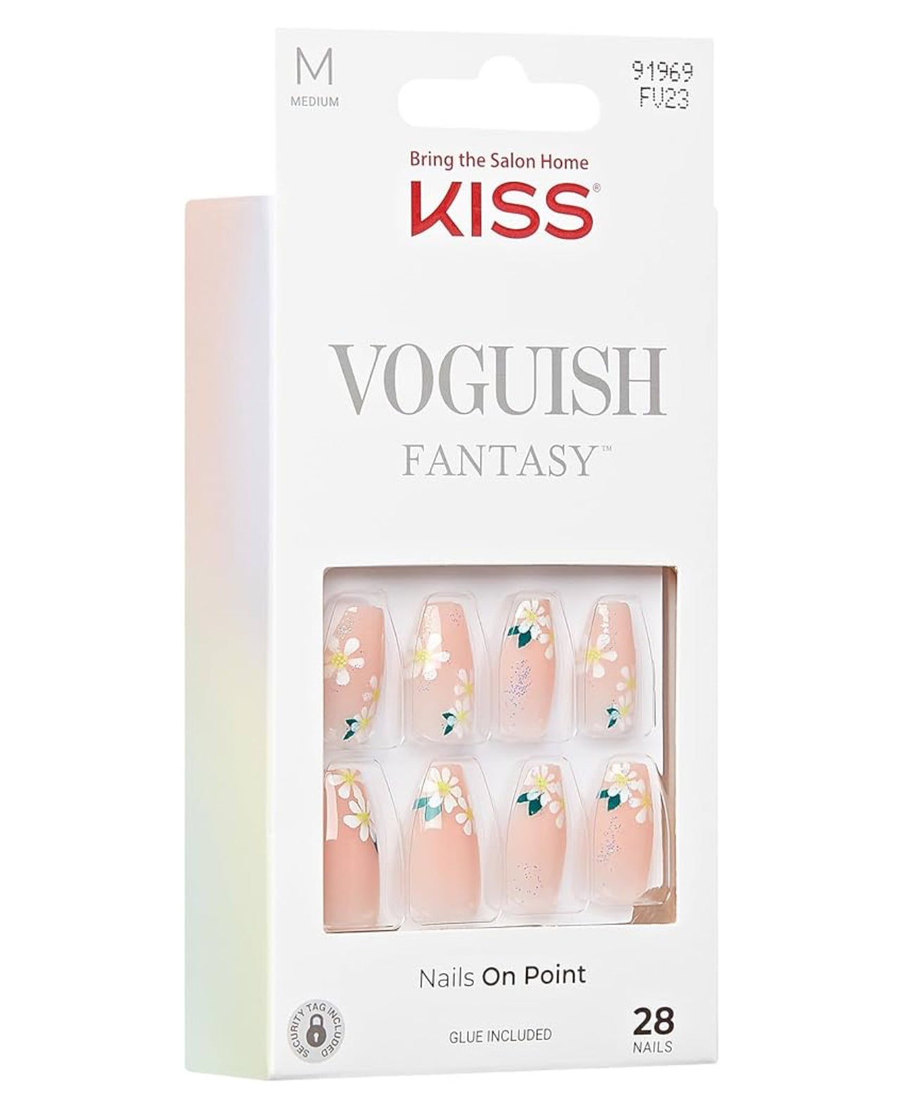 KISS Voguish Fantasy Nail On Point 28 Nails 4 Wheel Drive FV23 اظافر صناعية