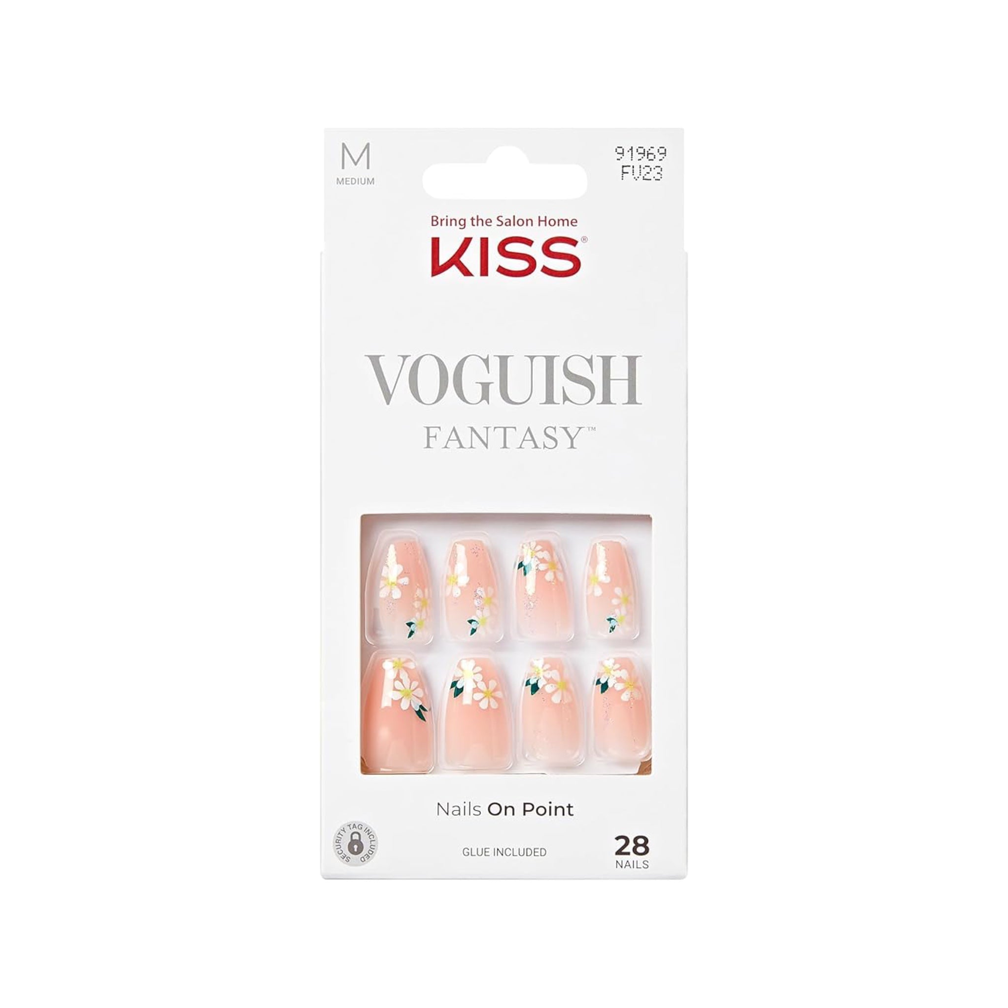 KISS Voguish Fantasy Nail On Point 28 Nails 4 Wheel Drive FV23 اظافر صناعية