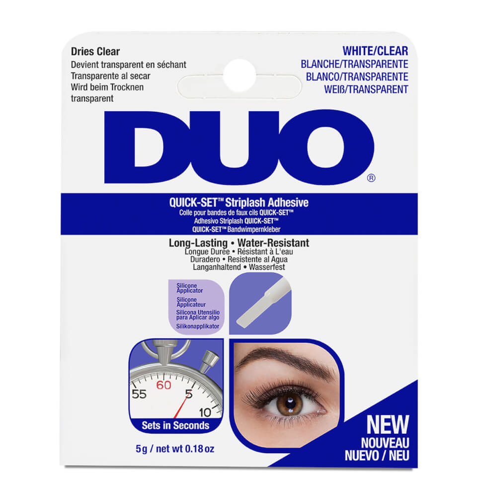 DUO Quick Set Striplash Adhesive White/Clear لاصق الرموش من ديو سريع الجفاف الأبيض/الشفاف