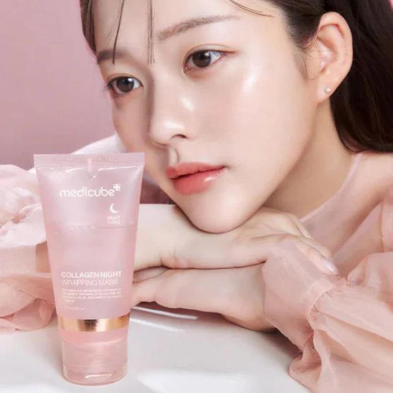 MEDICUBE COLLAGEN NIGHT WRAPPING MASK  قناع جل ليلي بالكولاجين من ميدكيوب
