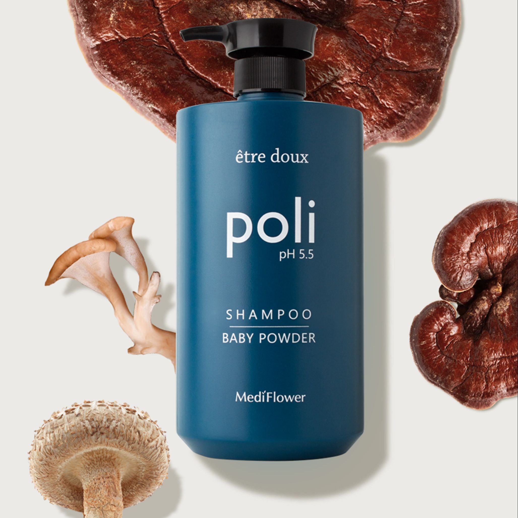 MEDIFLOWER Etre Doux Poli Hair Shampoo Baby Powder شامبو الشعر من ميدفلاور