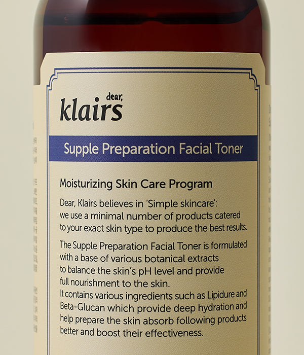 DEAR KLAIRS supple preparation facial toner