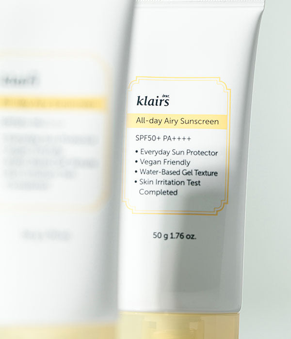 DEAR KLAIRS all day airy sunscreen spf 50 pa++++ واقي الشمس الكيميائي من دير كلايرس