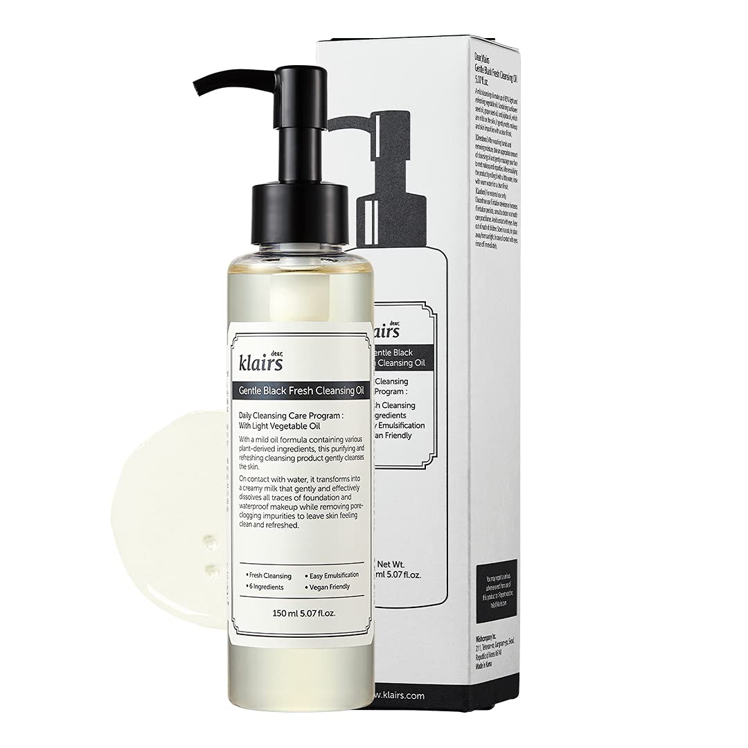 DEAR KLAIRS gentil black fresh cleansing oil