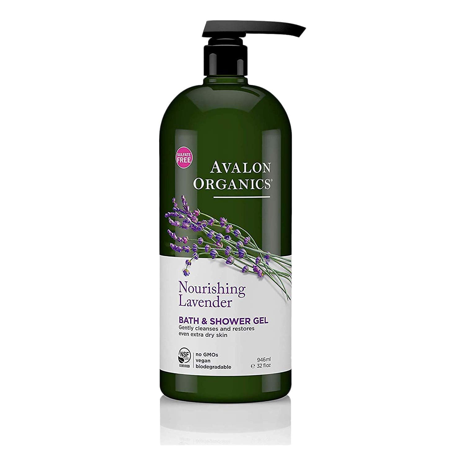 AVALON ORGANIZERS Nurishing Lavender Bath & Shower Gel غسول الجسم للبشرة الجافة بالكينوا من افالون اوركانكس