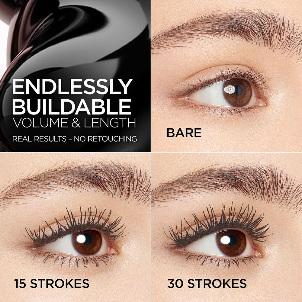 LOREAL PARIS Washable Paradise Big Deal Mascara black brown ماسكاراحجم وكثافة قابلة للبناء بلا حدود لوريال باريس