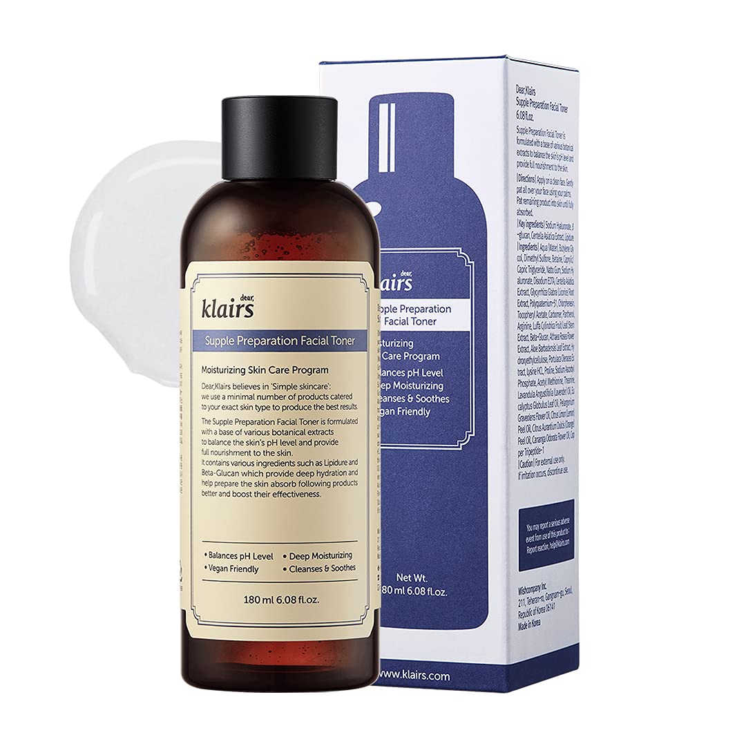 DEAR KLAIRS supple Preparation Facial Toner تونر تهدئة البشرة بالمستخلصات النباتية