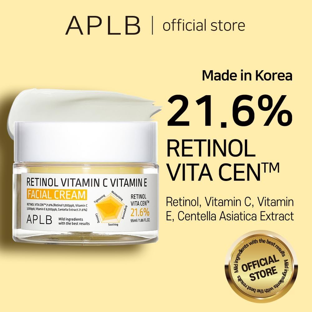 APLB Retinol Vitamin C Vitamin E Facial Cream 21.6% كريم البشرة بالريتنول والفيتامين سي