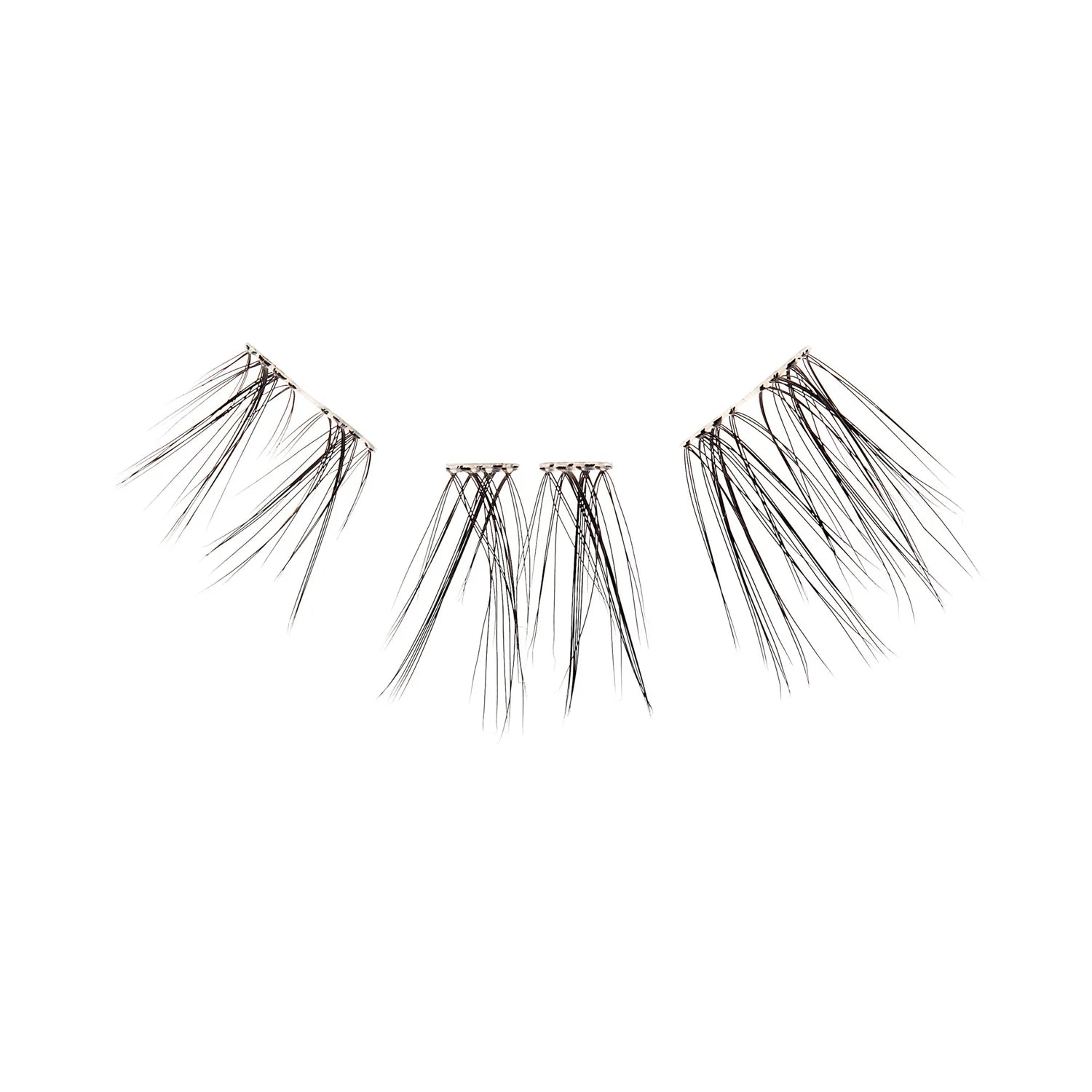 KISS Falscara Clear Band Multipack - Feathery & Wispy FMW06 رموش صناعية طرفية مع خط جفن شفاف