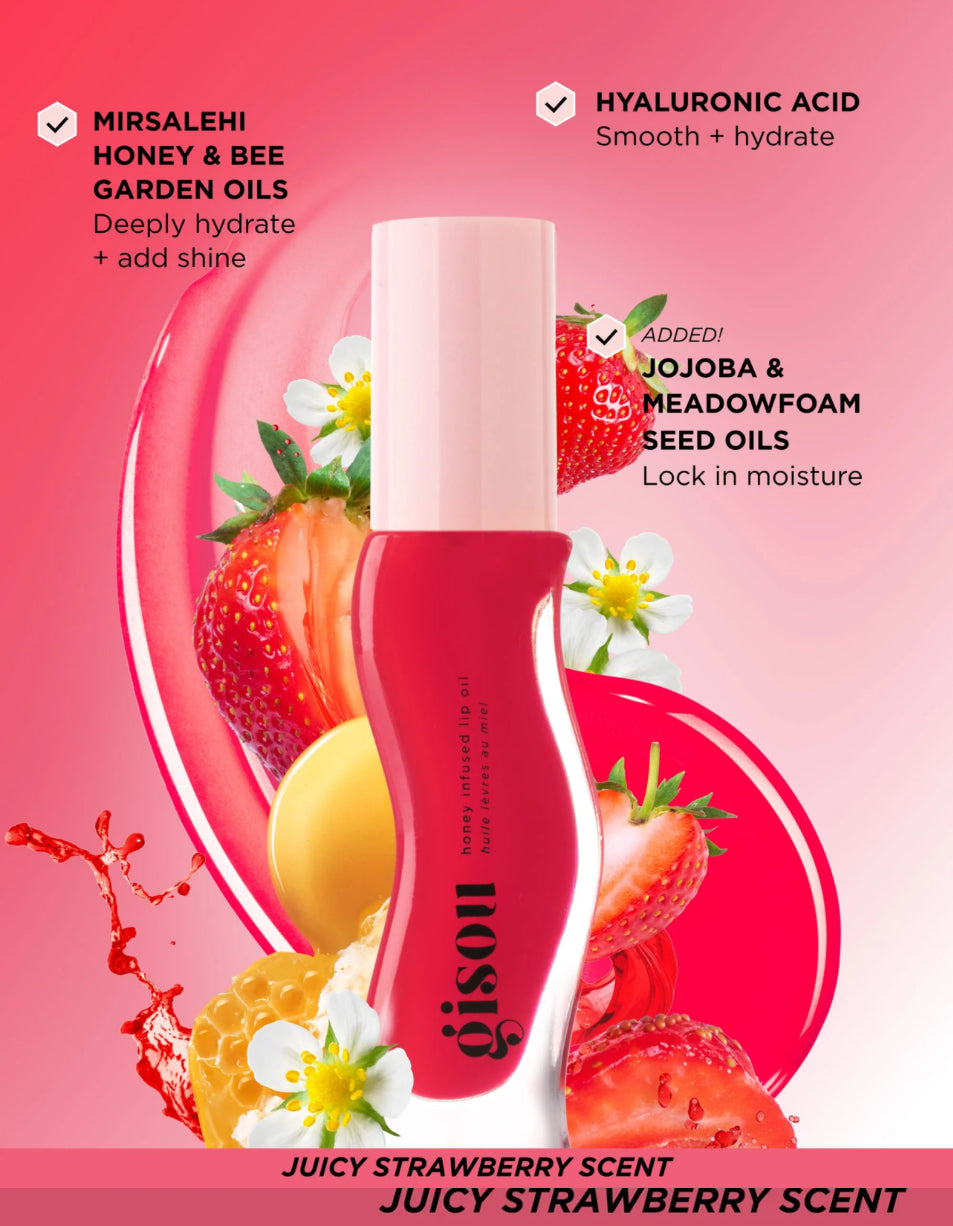 GISOU Honey Infused Lip Oil زيت الشفاه بالعسل من جيسو