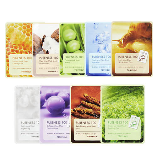 TONYMOLY PURENESS 100 Sheet mask قناع ورقي – Halazoon
