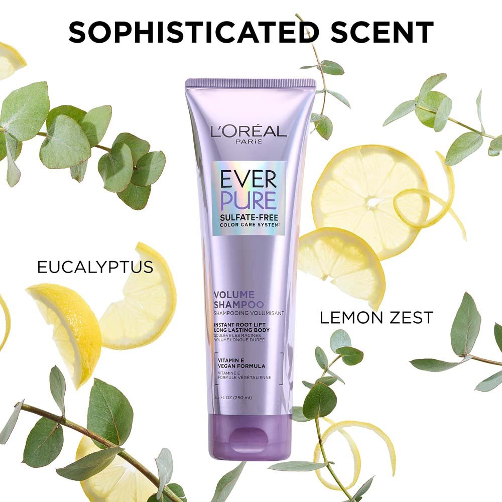 LOREAL PARIS EverPure Volume Sulfate Free Shampoo For Fine Hair شامبو لوريال باريس لتكثيف الشعر الخفيف