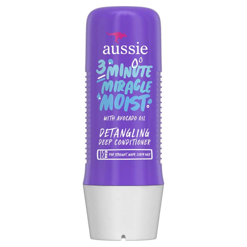 AUSSIE 3 Minute Miracle Moist Avocado Miracle Deep Conditioner بلسم الترطيب العميق المعزز بالأفوكادو