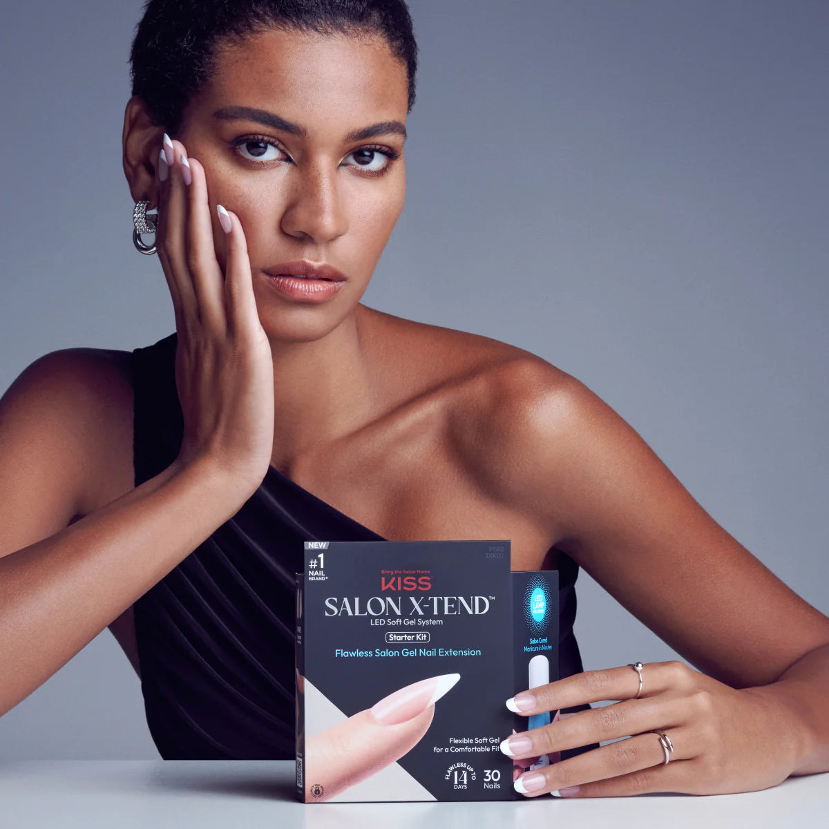 KISS Salon X-Tend Led Soft Gel System Starter Kit Flawless Salon Gel Nail Extention اظافر صناعية ناعمة