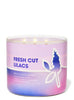 BATH AND BODY WORKS fresh cut lilacs exclusively fragranced soy wax blend candle شمعة معطرة بالزيوت الاساسية العطرية من باث اند بودي وركس